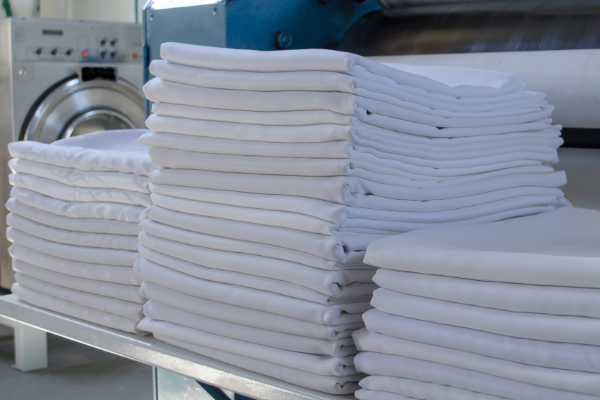 Stacked commercial laundry